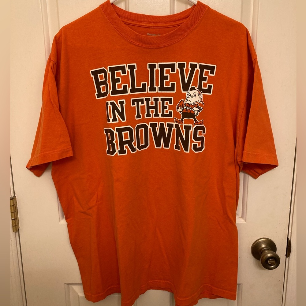 Cleveland Browns NFL Believe in the Browns Orange T-Shirt